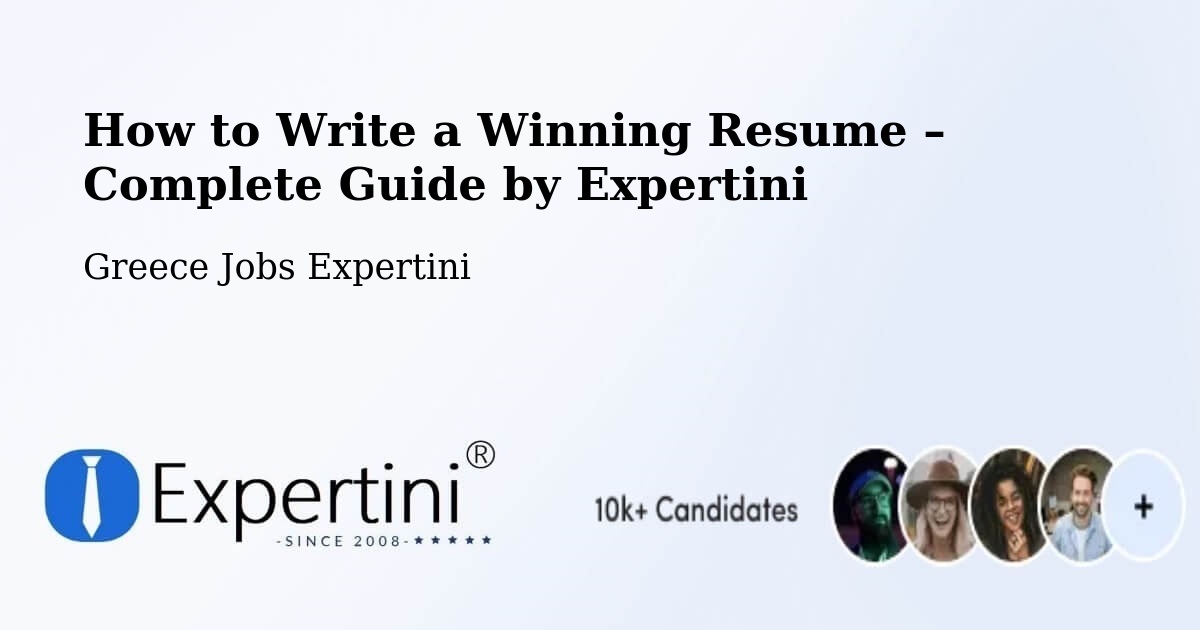Resume Writing Guide for Job Seekers – Stános - Stános, Greece Jobs Expertini